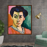Artist6 - Art - Colorful Portrait 002 - Framed Canvas