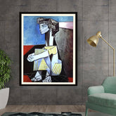 Artist6 - Art - Seated Woman 002 - Framed Wall Art