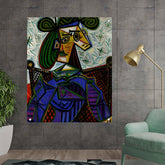 Artist6 - Art - Abstract Portrait In Bold Colors - Acrylic Wall Photo