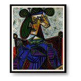 Abstract Portrait In Bold Colors - Framed Wall Art