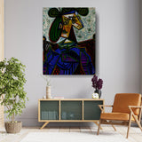 Abstract Portrait In Bold Colors - Wall Canvas