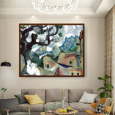 Artist6 - Art - Whimsical Landscape - Framed Canvas