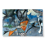 Abstract Composition With Bird And Shapes - Acrylic Wall Photo