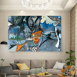 Artist6 - Art - Abstract Composition With Bird And Shapes - Acrylic Wall Photo