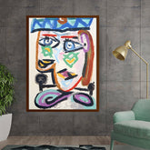 Artist6 - Art - Abstract Faces - Framed Canvas