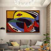 Artist6 - Art - Abstract Bird - Framed Canvas