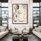 Artist6 - Art - Abstract Embrace - Framed Canvas