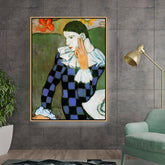 Artist6 - Art - The Pensive Clown - Floating Framed Canvas