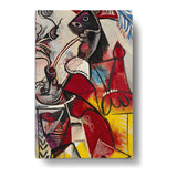 Saxophonist In Red - Wall Canvas