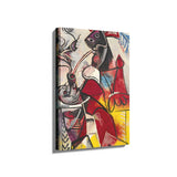 Saxophonist In Red - Wall Canvas