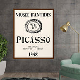 Artist6 - Art - Picasso At Antibes - Framed Canvas