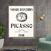 Artist6 - Art - Picasso At Antibes - Floating Framed Canvas