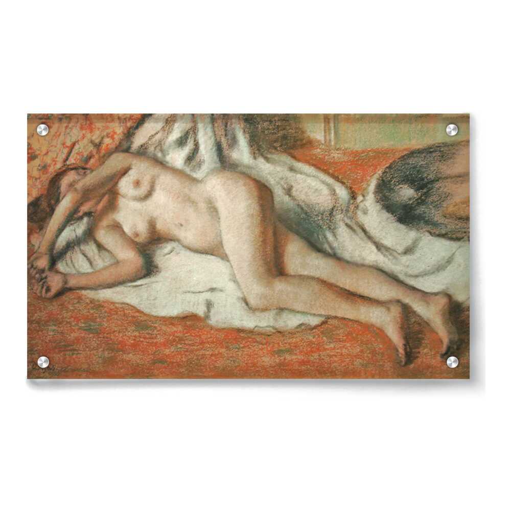 Artist7 - Art - Bather Stretched Out On Floor - Acrylic Wall Photo
