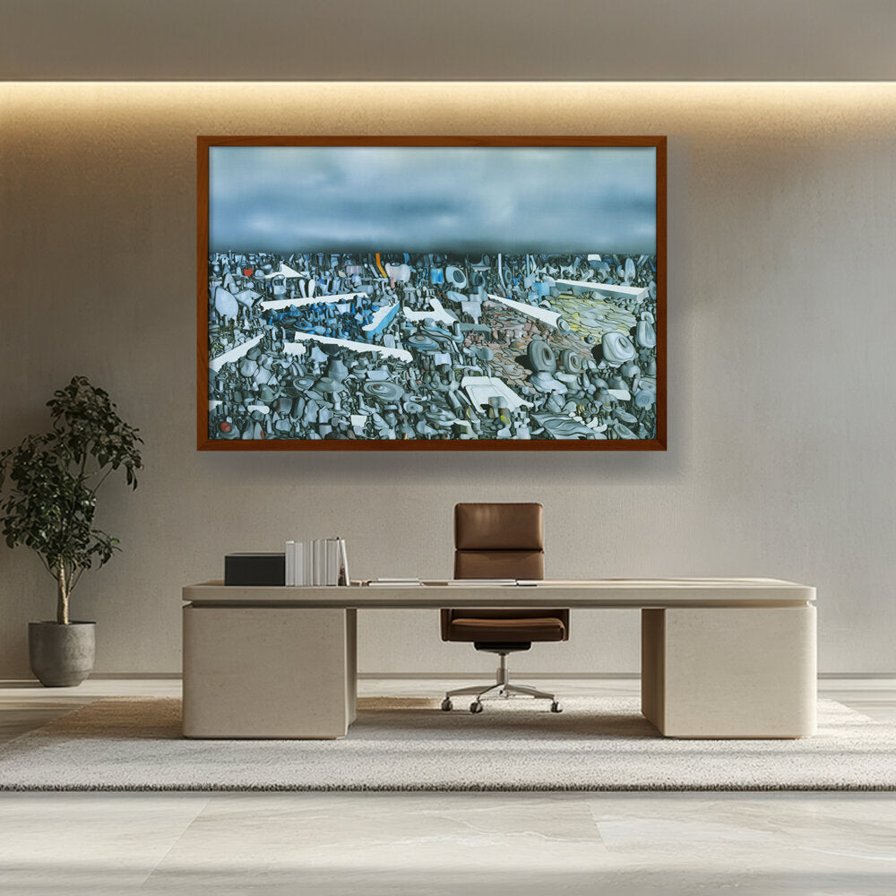 Artist7 - Art - Multiplication Of The Arcs - Framed Canvas