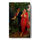 Draupadi And Simhika - Wall Canvas