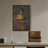 Ravi - Varma - The Maharani Of Travancore - Framed Canvas