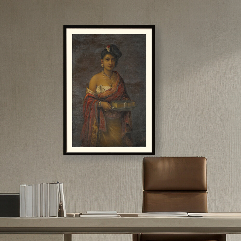 Ravi - Varma - The Maharani Of Travancore - WALL MOUNT FRAME