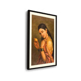 Woman Holding A Fruit - WALL MOUNT FRAME