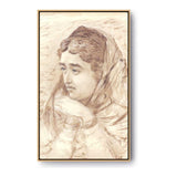 Woman With Melancholy - FLOATING FRAME