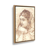 Woman With Melancholy - FLOATING FRAME