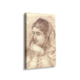 Woman With Melancholy - Wall Canvas