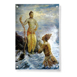Samudra Greets Lord Rama - Acrylic Wall Photo