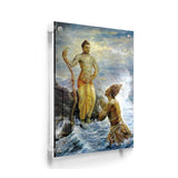 Samudra Greets Lord Rama - Acrylic Wall Photo