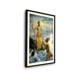 Samudra Greets Lord Rama - WALL MOUNT FRAME