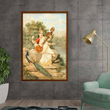 Ravi - Varma - Vasant Panchami - Framed Canvas