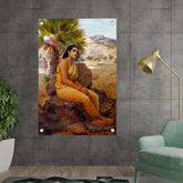 Ravi - Varma - Shakuntala Lost In Thoughts - Acrylic Wall Photo