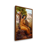 Shakuntala Lost In Thoughts - Framed Canvas