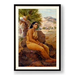 Shakuntala Lost In Thoughts - WALL MOUNT FRAME