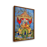 Lord Rama Pushpakaviman - Framed Canvas