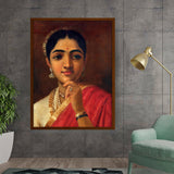 Ravi - Varma - Portrait Study Four - Framed Canvas
