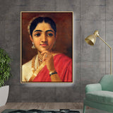 Ravi - Varma - Portrait Study Four - FLOATING FRAME
