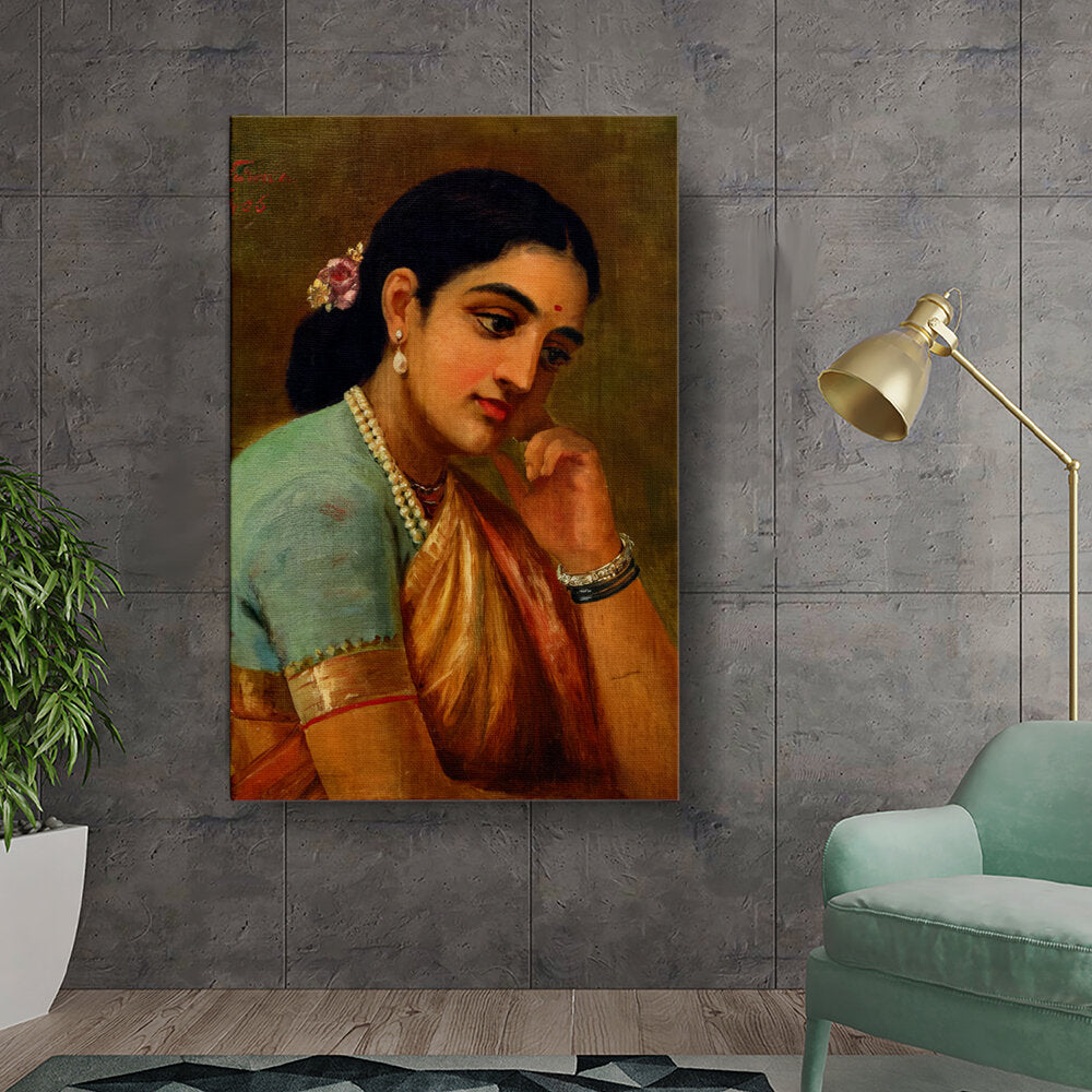 Ravi - Varma - Portrait Study Three - Wall Canvas