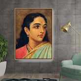 Ravi - Varma - Portrait Studie One - FLOATING FRAME