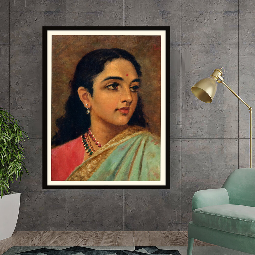 Ravi - Varma - Portrait Studie One - WALL MOUNT FRAME