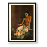 The Baby And Princess - WALL MOUNT FRAME