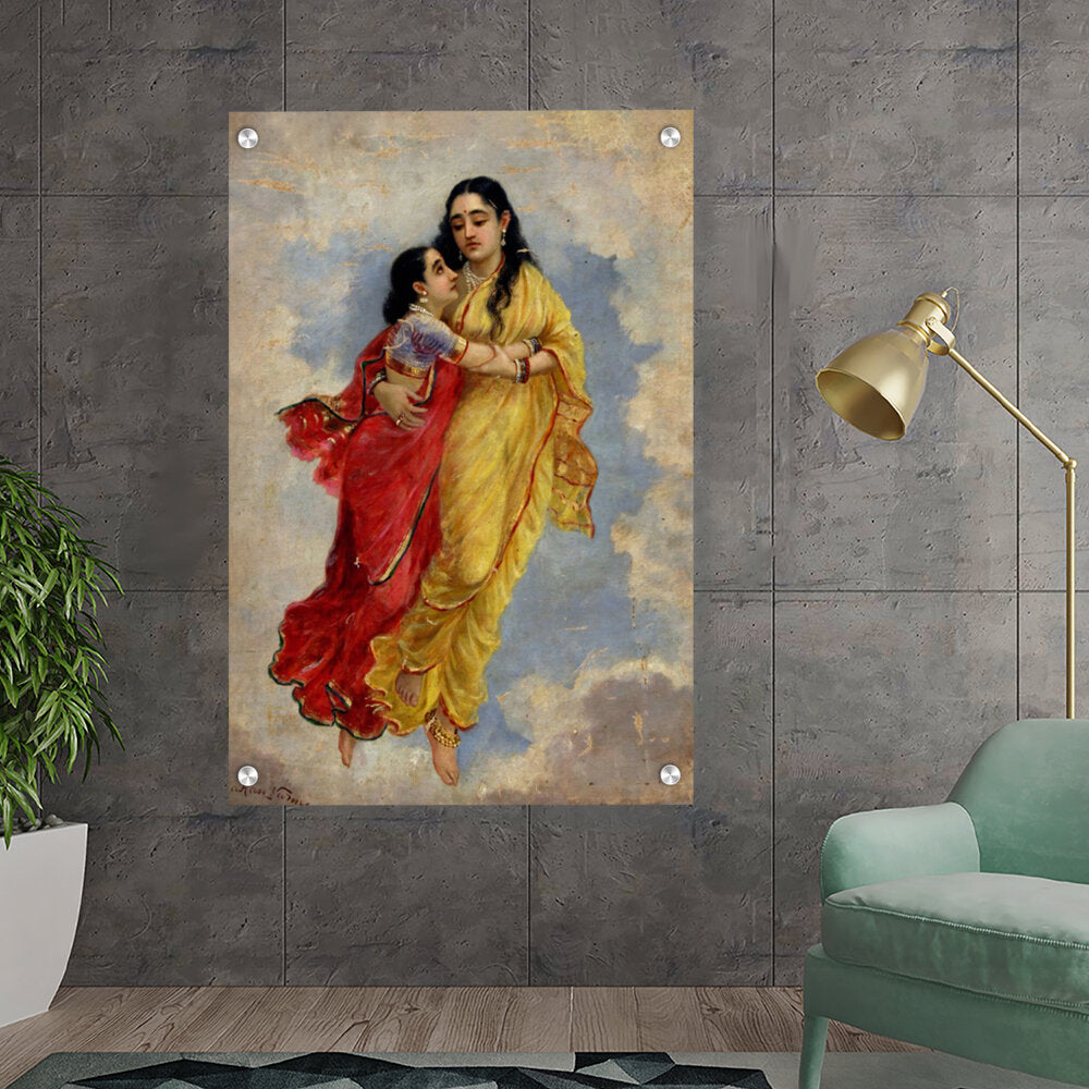 Ravi - Varma - The Menaka Shakuntala - Acrylic Wall Photo