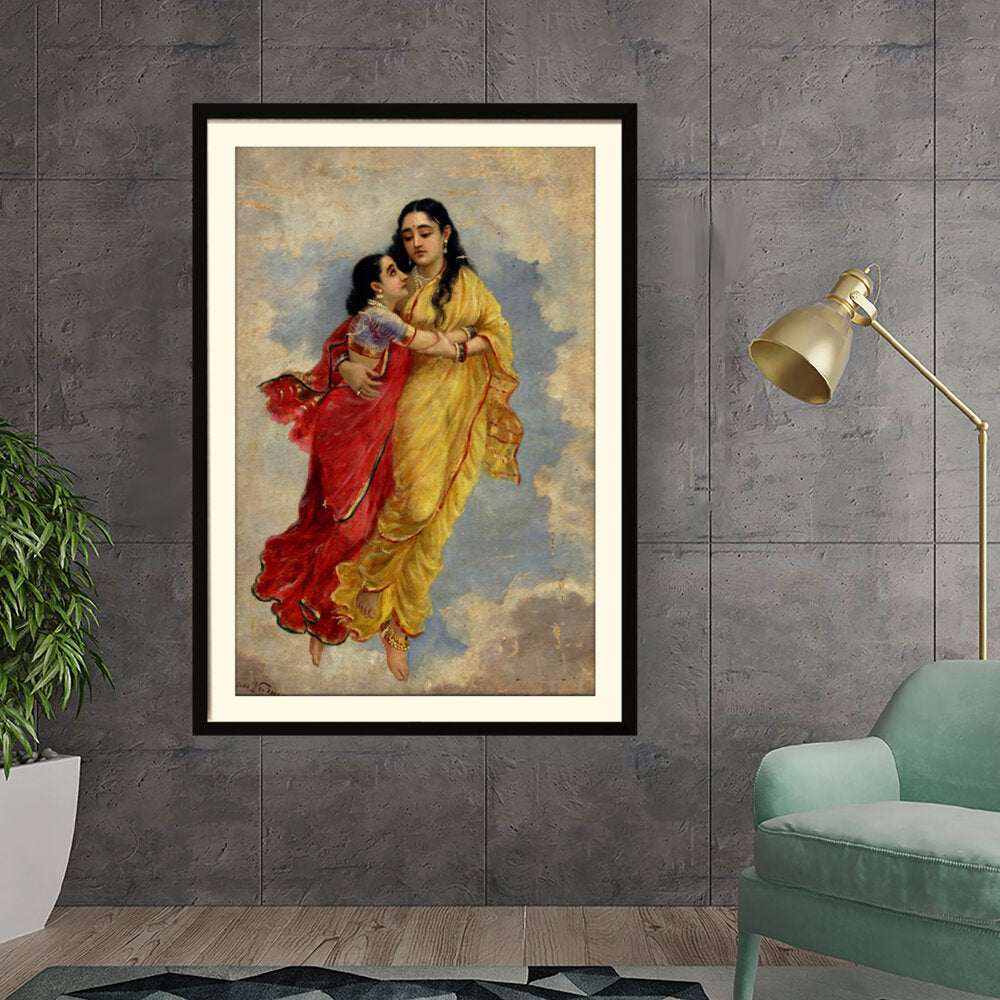Ravi - Varma - The Menaka Shakuntala - WALL MOUNT FRAME