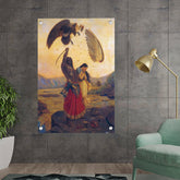 Ravi - Varma - Ravana Carrying Sita - Acrylic Wall Photo