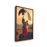 Ravana Carrying Sita - Framed Canvas