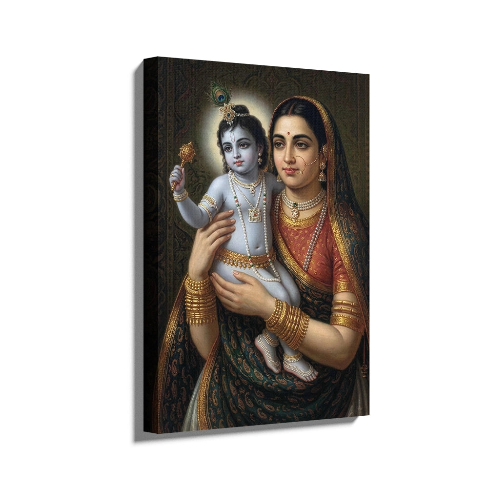 Yashoda holding Krishna