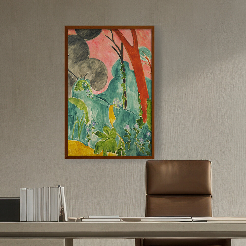 Abstract - Moderen - Moroccan Garden - Framed Canvas