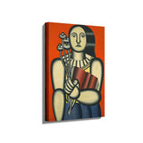 Woman With A Book - Wall Canvas