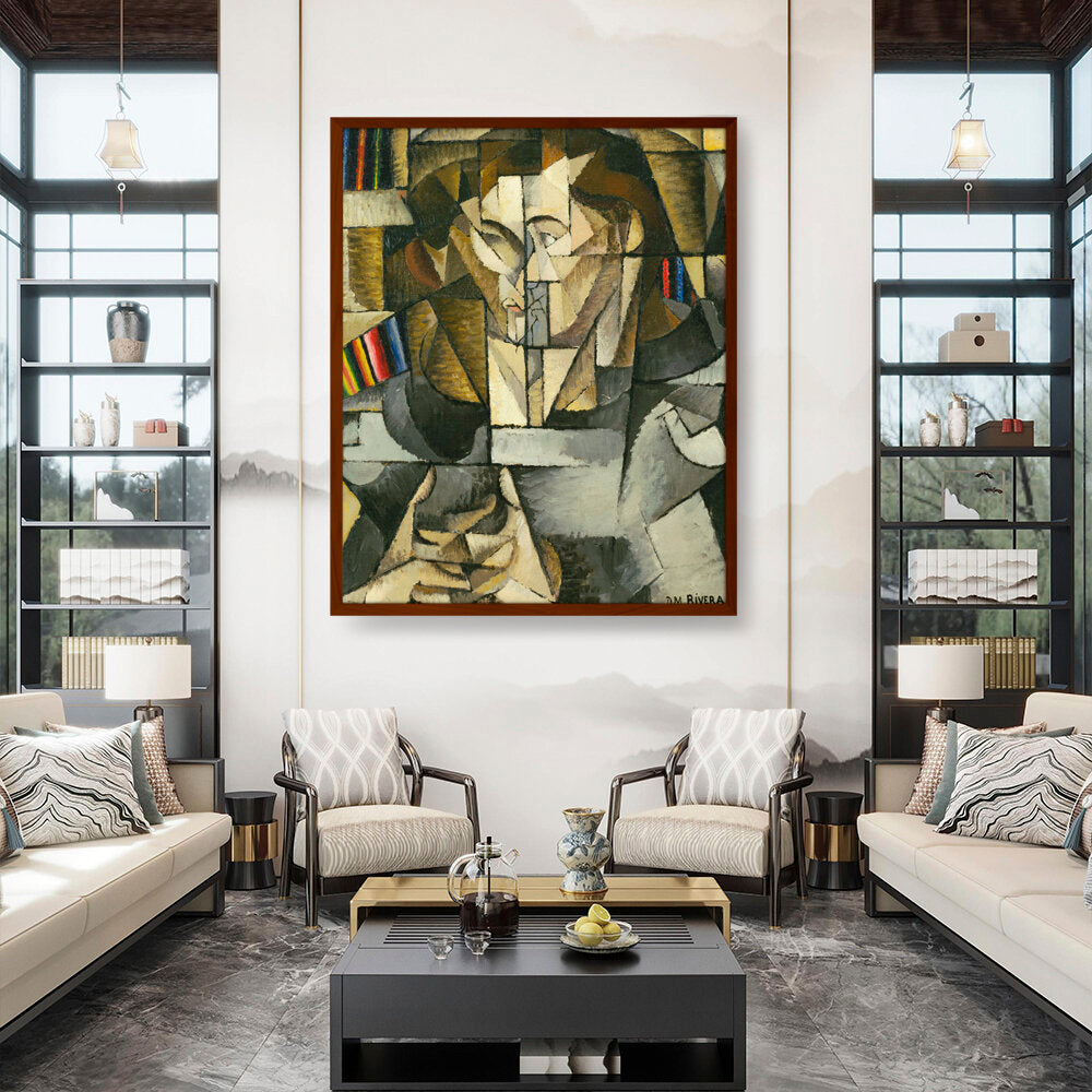 Portrait Of Jacques Lipchitz - Framed Canvas