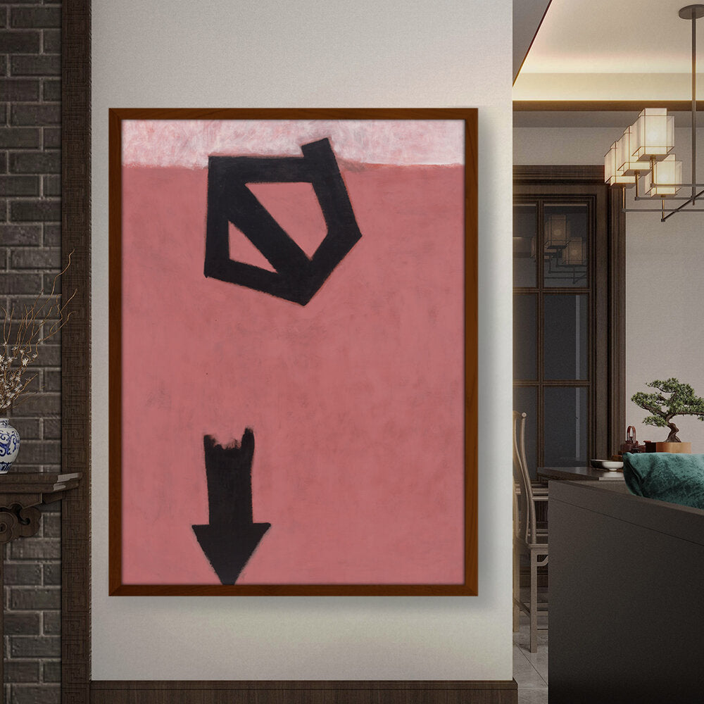 Descending Arrow - Framed Canvas