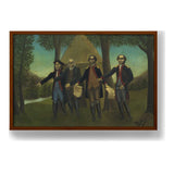 The Proclamation Of America - Framed Canvas