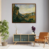 Valley Of The Lot At Vers - Framed Canvas